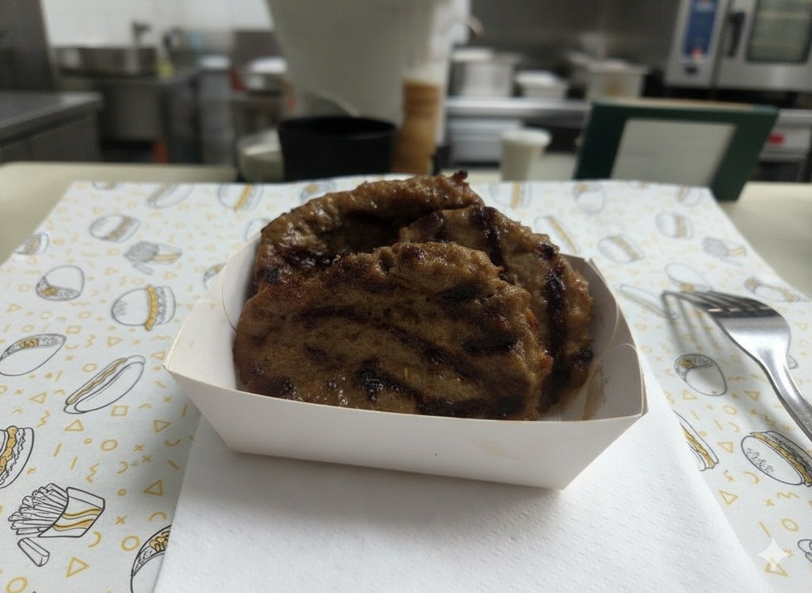 Vers gekookt döner vlees