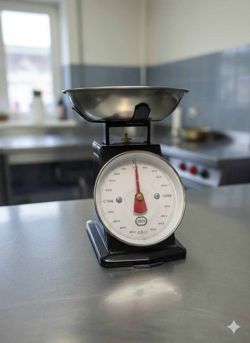 Professionele keukenweegschaal voor eerlijke porties