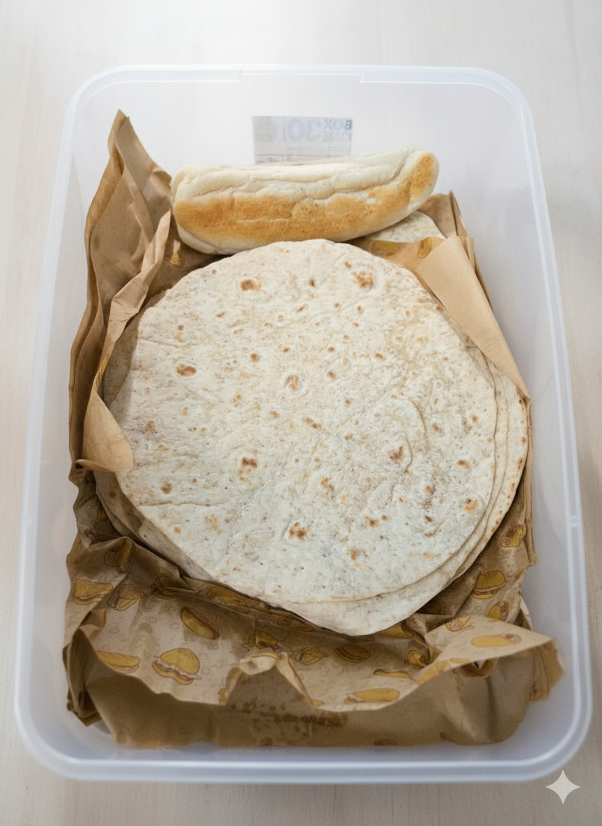 Vers huisgemaakt brood en tortillas